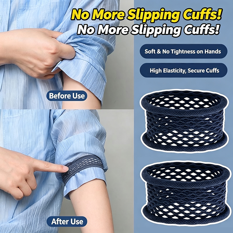 Tech Wear Accessories - 5Pcs Shirt Sleeve Holder, Elastic Mesh