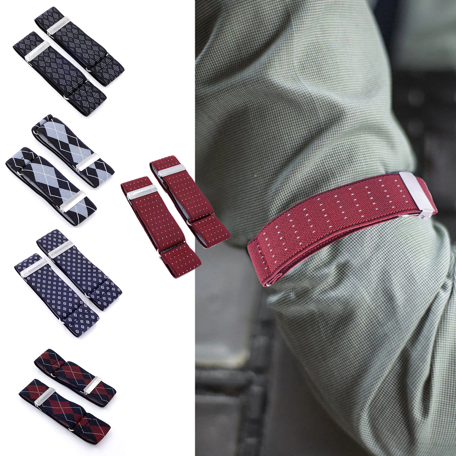 Tech Wear Accessories - Men Business Elastic Adjustable Shirt Sleeve
