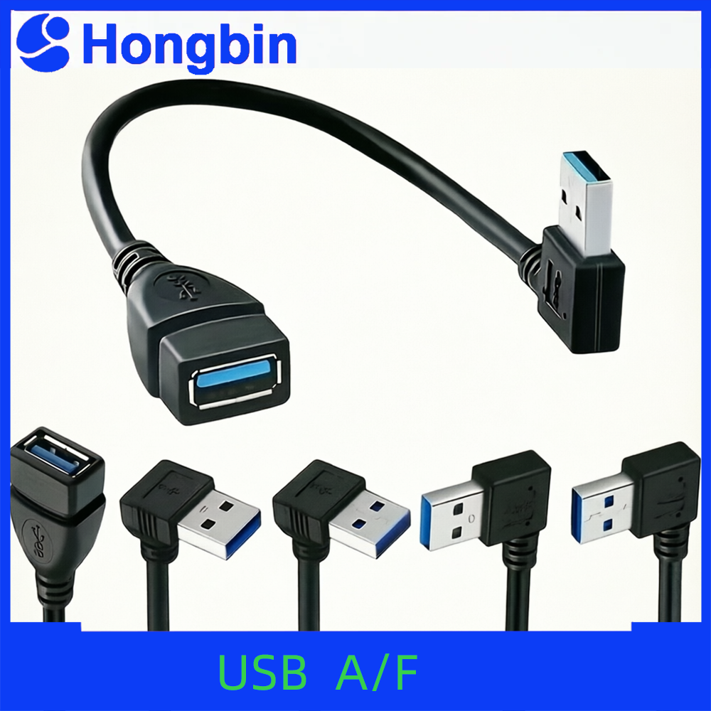 Tech Accessories For Laptop - High-Speed USB 3.0 Right Angle Extension