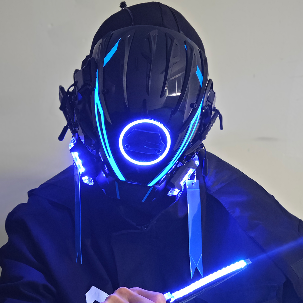 JAUPTO Punk Mask for Men, LED  - Tech Wear Accessories recensione e prezzo