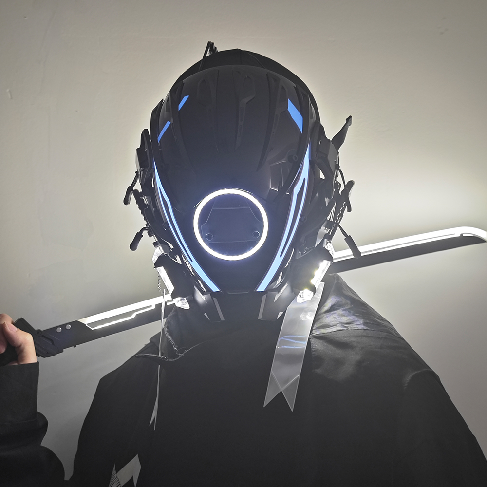 JAUPTO Punk Mask for Men, LED  - Tech Wear Accessories recensione e prezzo