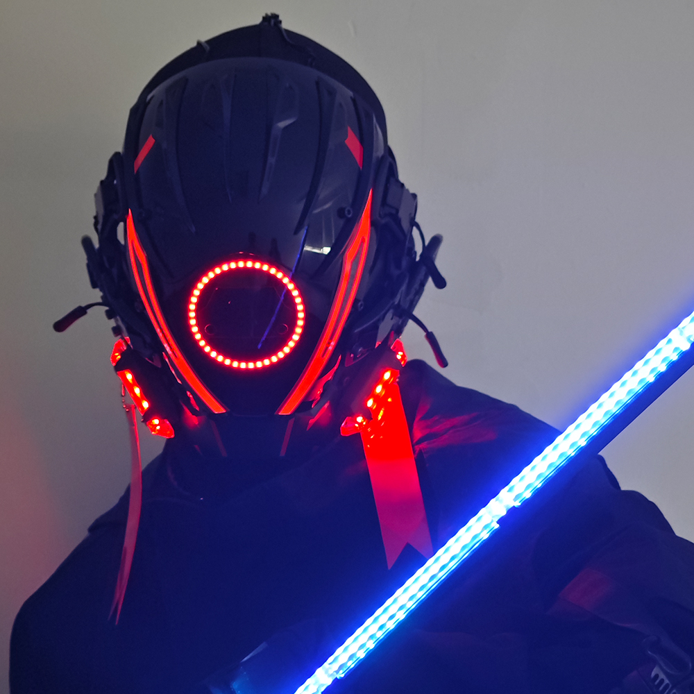 JAUPTO Punk Mask for Men, LED  - Tech Wear Accessories recensione e prezzo