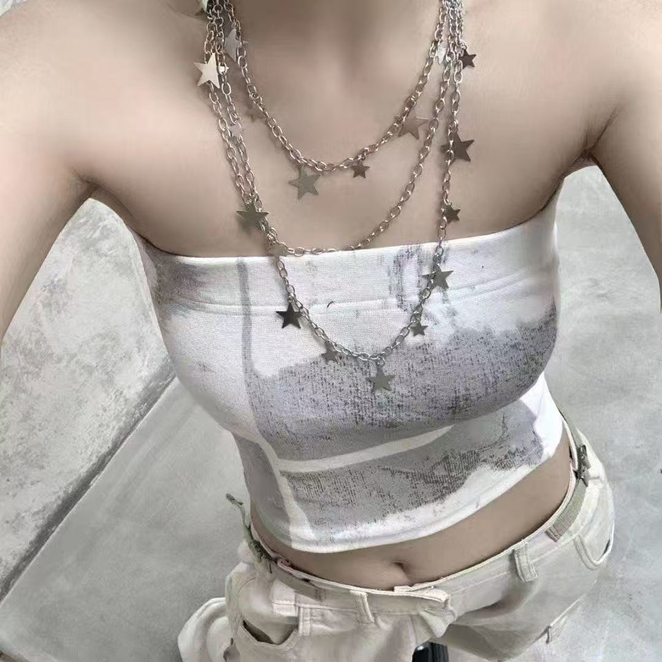Sexy Y2K Layered Star Dangle P - Tech Wear Accessories recensione e prezzo