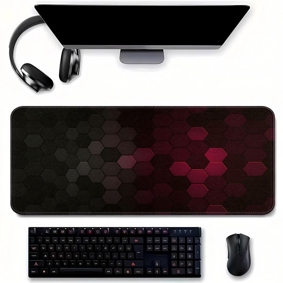 Red Honeycomb Tech Mouse Pad o - Tech Accessories For Laptop recensione e prezzo
