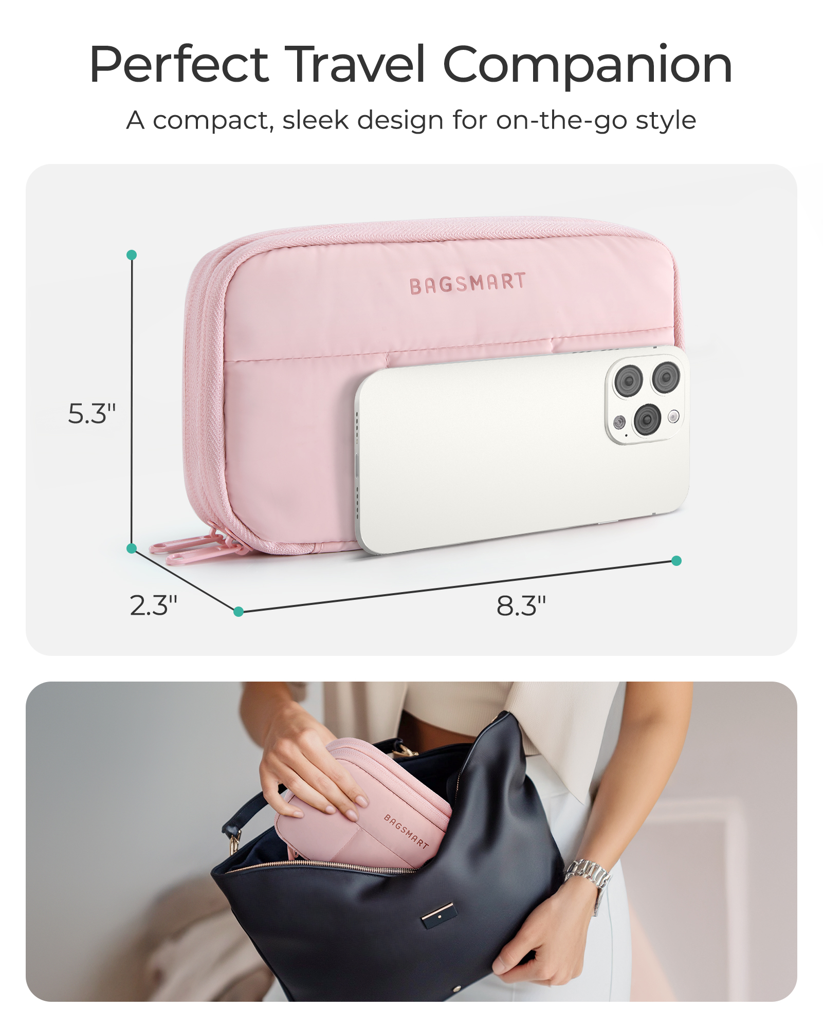 BAGSMART Cable Organiser Trave - Tech Accessories Backpack recensione e prezzo