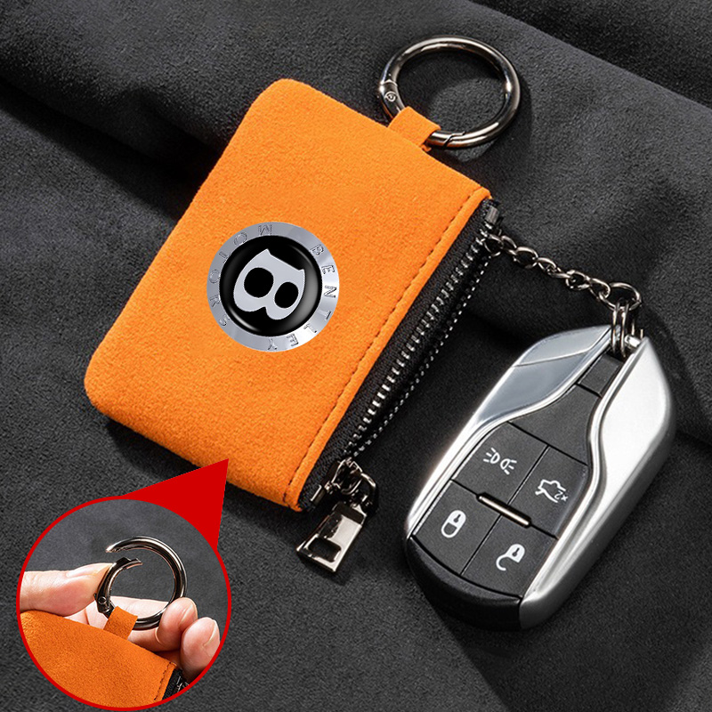 Suede Car Logo Key Bag Portabl - Tech Accessories Bag recensione e prezzo