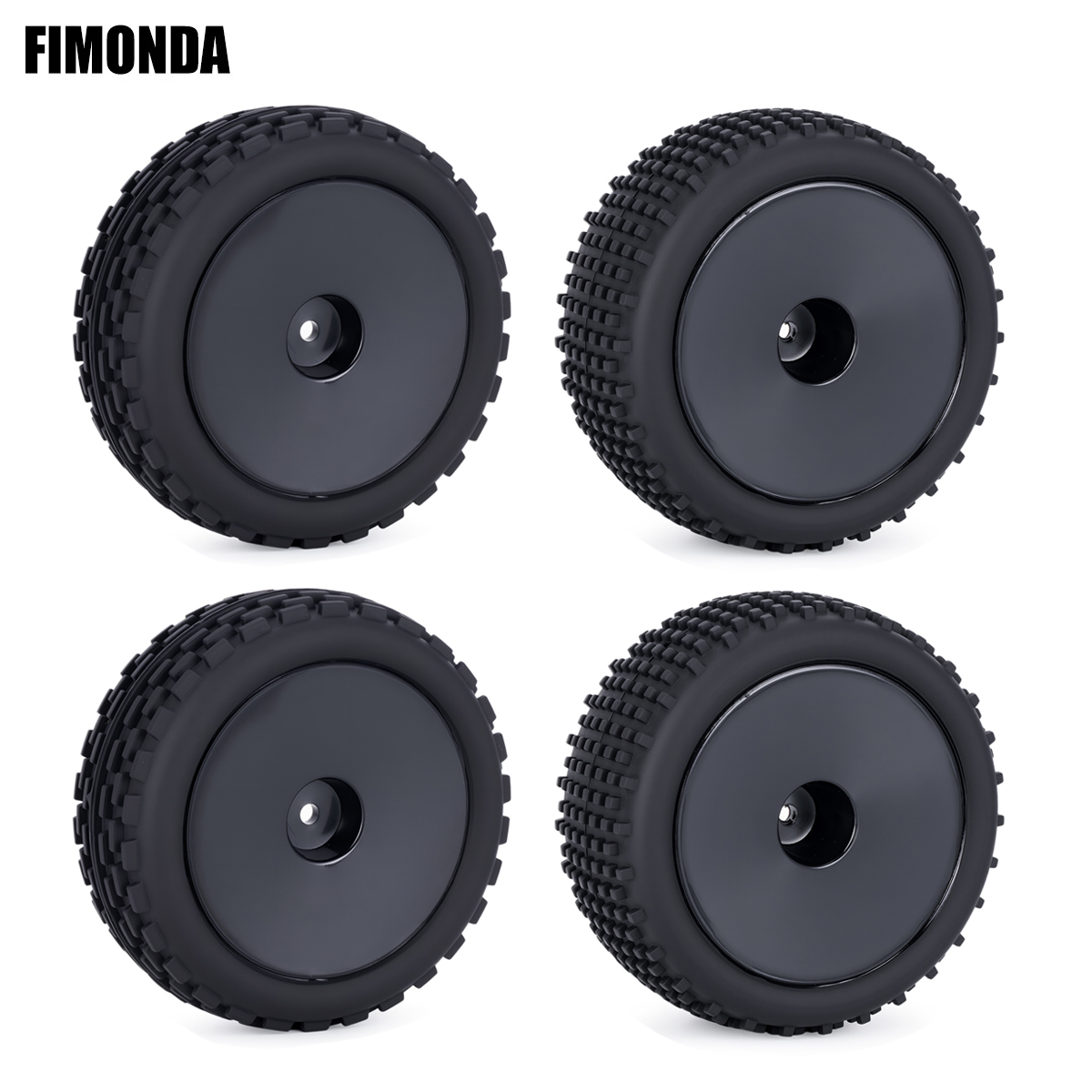 4Pcs Front Rear Wheel Tire wit - Xray Tech Accessories recensione e prezzo