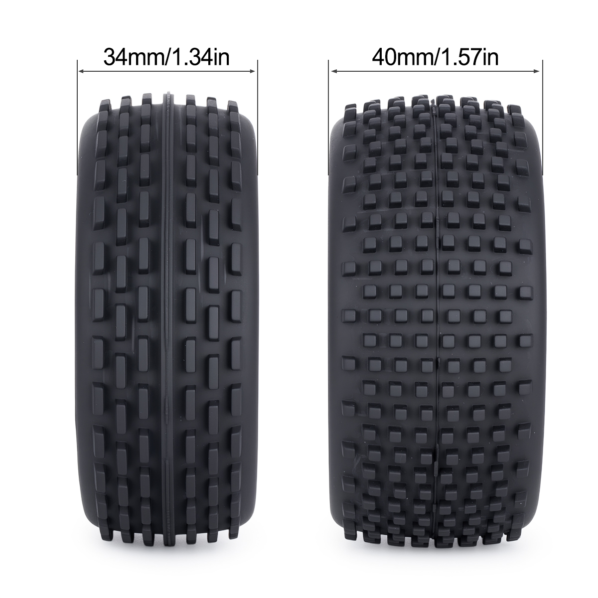 4Pcs Front Rear Wheel Tire wit - Xray Tech Accessories recensione e prezzo