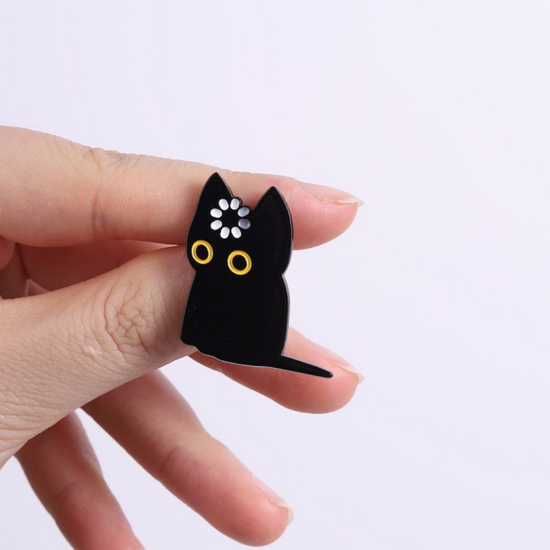 Cute Black Cat Loading Enamel  - Tech Accessories Backpack recensione e prezzo