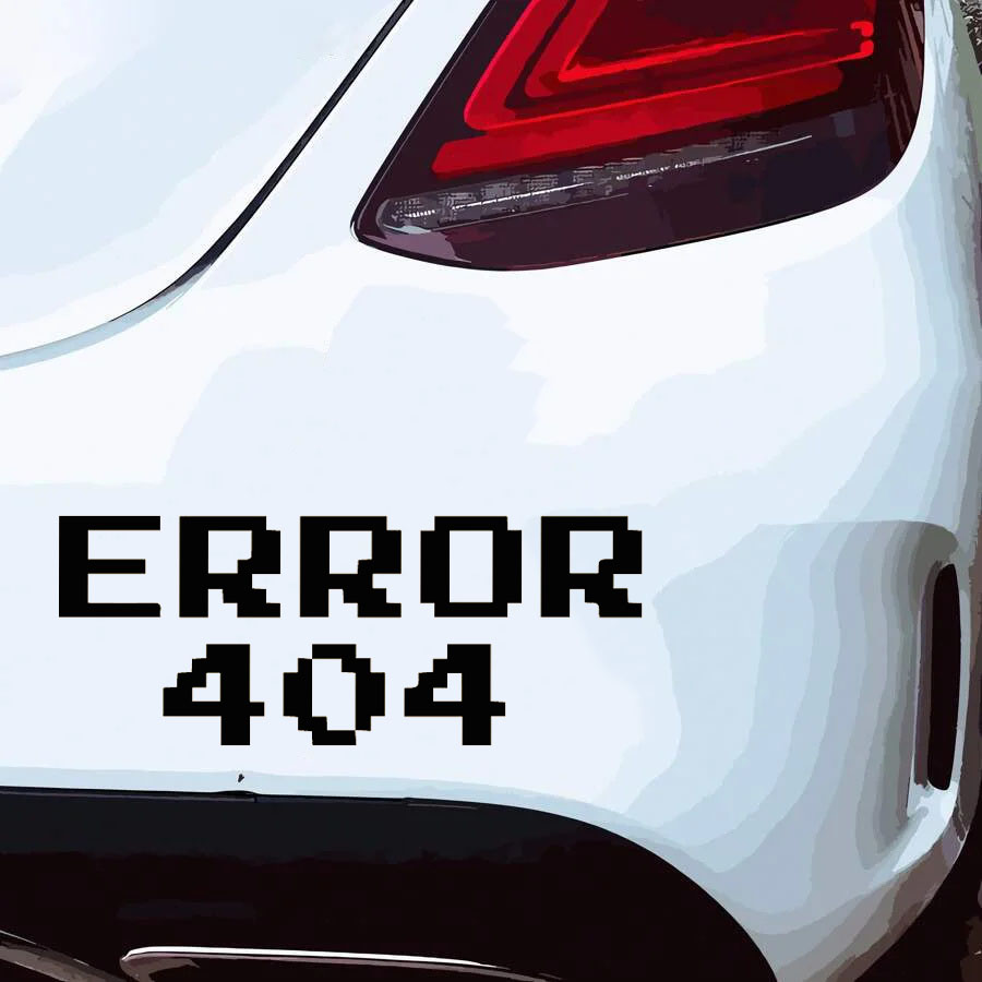 Error 404 Pixel Font Car Stick - Tech Accessories For Laptop recensione e prezzo