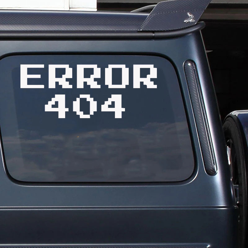 Error 404 Pixel Font Car Stick - Tech Accessories For Laptop recensione e prezzo