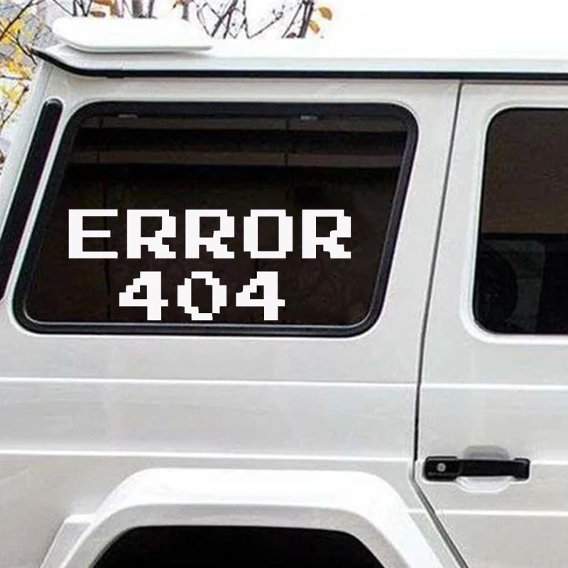 Error 404 Pixel Font Car Stick - Tech Accessories For Laptop recensione e prezzo