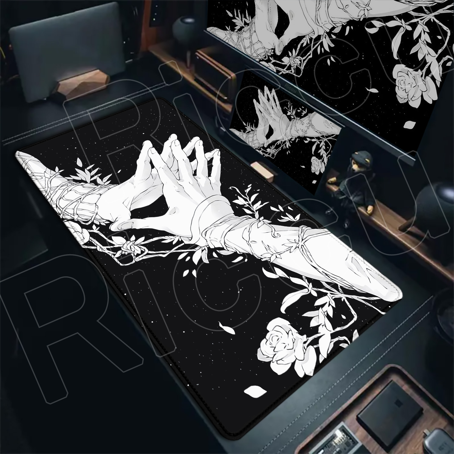 HD Large Black White XXL Gothi - Tech Table Accessories recensione e prezzo