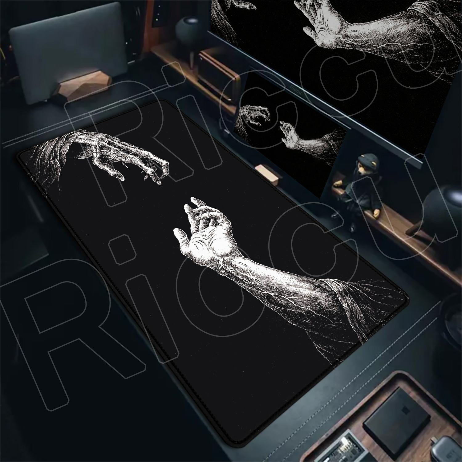 HD Large Black White XXL Gothi - Tech Table Accessories recensione e prezzo