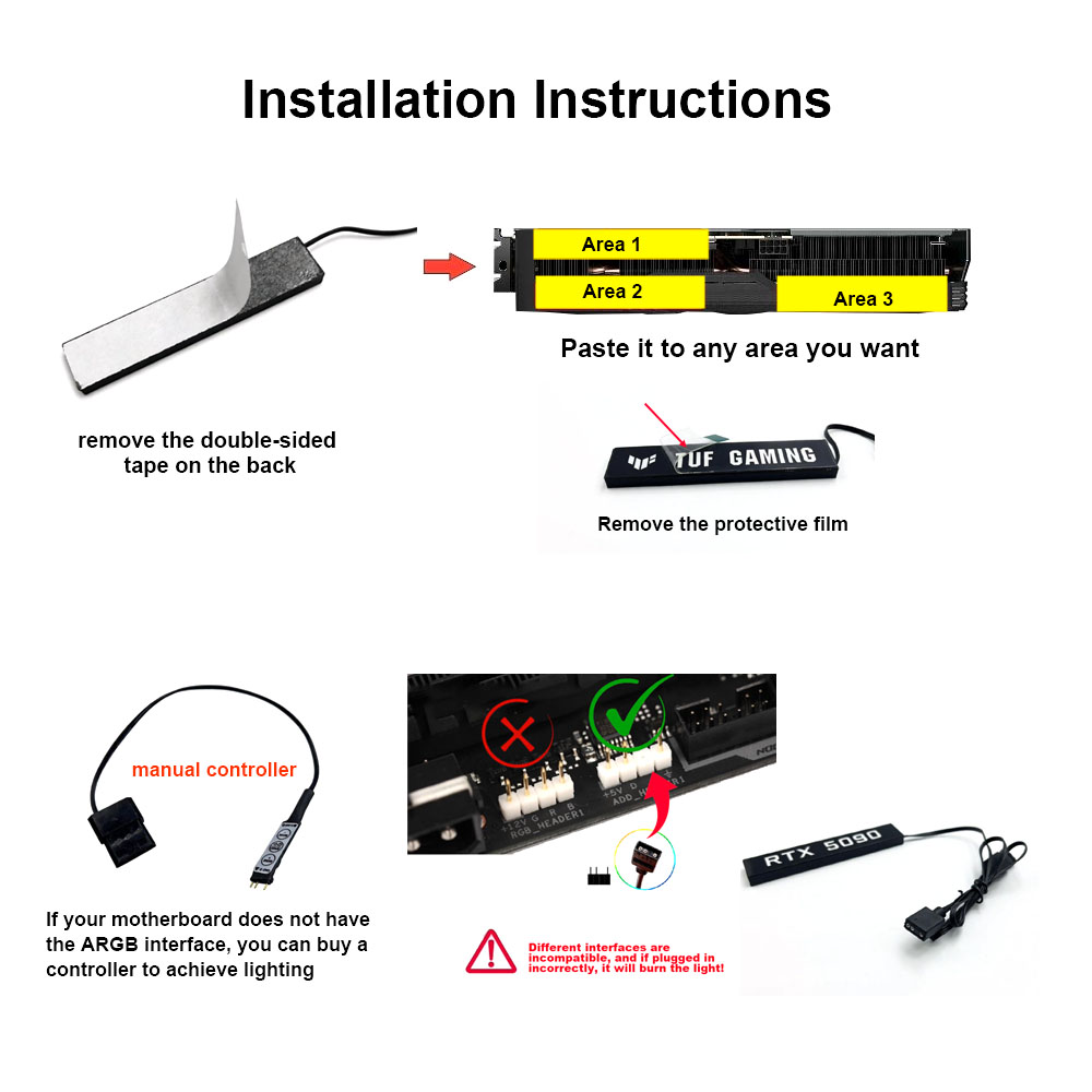 PC GPU ARGB Lighting Panel Whi - Tech Gaming Accessories recensione e prezzo
