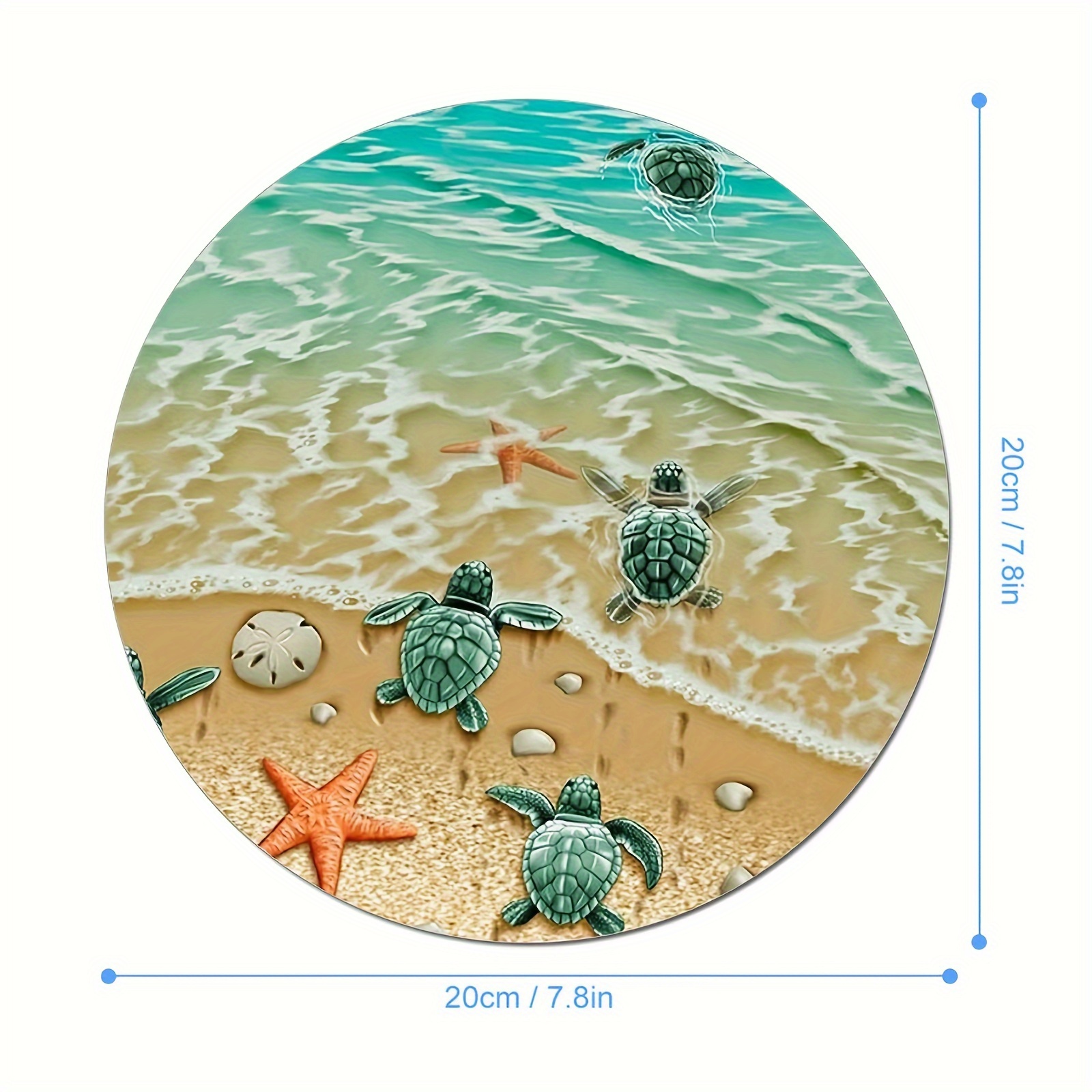 Adorable Turtle Starfish Round - Tech Table Accessories recensione e prezzo